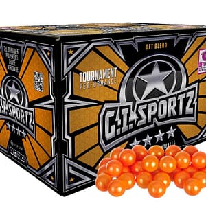 GI SPORTZ 3 Star .68 CAL Paintballs - 2000 Balls Yellow