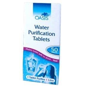 AQUATABS 67mg Water Purification Tablets - Treats 20L - 10PK